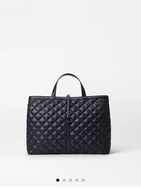 MZ Wallace Quilted Top-Handle Tote in Black